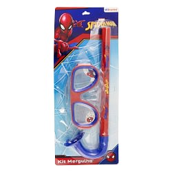 Kit de Mergulho Máscara e Snorkel Spider-Man Marvel