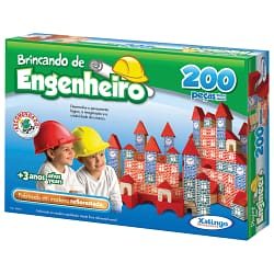 BRINCANDO ENGENHEIRO 200 PECAS