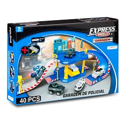 Express Wheels Garagem Polícia 40 Peças