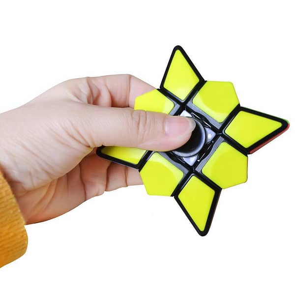 2 em 1 Cubo Mágico 1x3x3 e Hand Spinner Fidget Puzzle