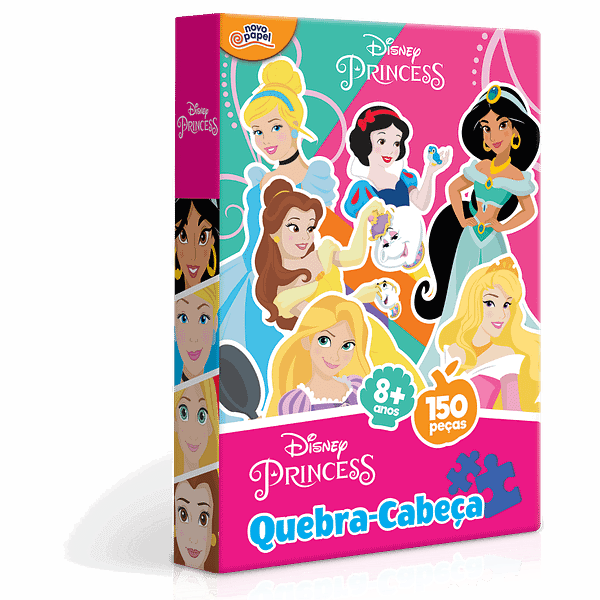 Quebra-Cabeça Memória Princesas Disney 150 Peças