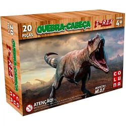 Quebra-Cabeça em Madeira T-Rex 20 Peças