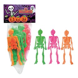 Kit Mini Esqueleto Neon com 12 Unidades