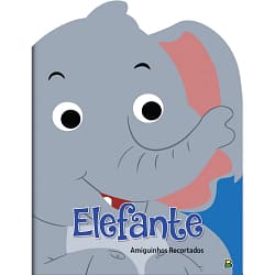 Livro Infantil Amiguinhos Recortados Elefante