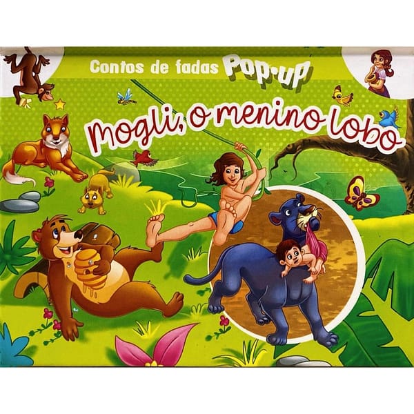 Livro Infantil Contos de Fada Pop-up Mogli O Menino Lobo